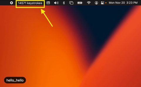 keyboard counter mac